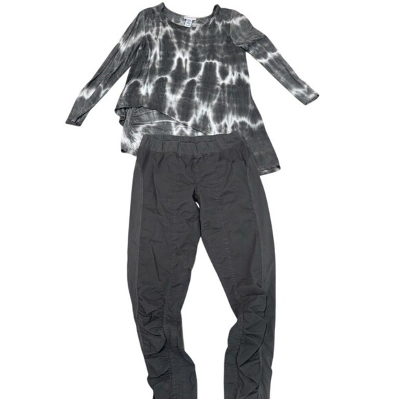 Wearables Pants - Wearables 2-Piece Outfit Set Womens M Olive Green Tie-Dye Tunic Top & Pants
